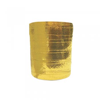 FITILHO DECORATIVO METALIZADO LISO 5mm X 50m Caixa 12 Rolos OURO