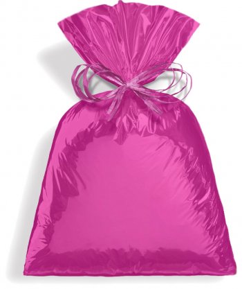 SACO PEROLIZADO PRESENTE LISO 20cm x 29cm Pacote 50 Peças PINK