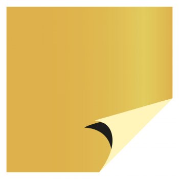 POLI PEROLIZADO 40mc DUPLA FACE LISO 69cm x 69cm Pacote 25 Folhas MARFIM / OURO