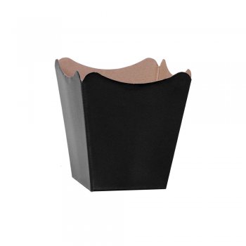 CACHEPOT PAPER . LISO Pote 11 (11cm x 11cm x 9cm) Pacote 10 Peças PRETO