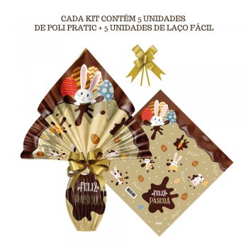 AUTOSSERVIÇO KIT PRATIC CHOCOLATIER 39cm x 39cm Conjunto 5 Peças OURO