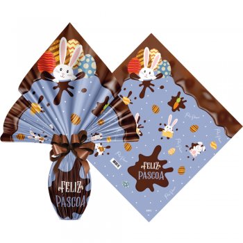 POLI METALIZADO PRATIC CHOCOLATIER 39cm x 39cm Pacote 25 Peças AZUL