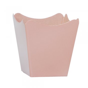 CACHEPOT PAPER . LISO Pote 15 (16cm x 17cm x 11cm) Pacote 10 Peças NUDE