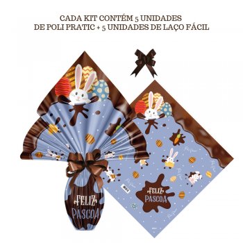 AUTOSSERVIÇO KIT PRATIC CHOCOLATIER 34cm x 34cm Conjunto 5 Peças AZUL