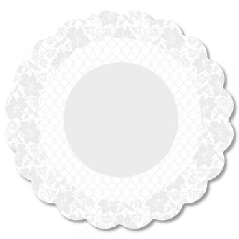 POLI REDONDO GABY Ø 38cm Pacote 50 Folhas BRANCO