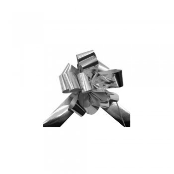 LAÇO FÁCIL METALIZADO PLUS . 31mm x 1,26m Pacote 20 Peças PRATA