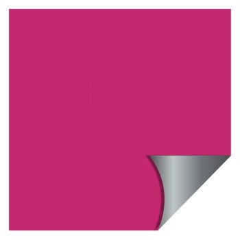 POLI METALIZADO 40mc DUPLA FACE LISO 69cm x 69cm Pacote 25 Folhas PINK / PRATA