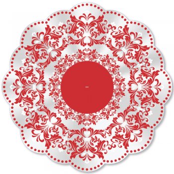 POLI REDONDO BIA Ø 68cm Pacote 50 Folhas VERMELHO