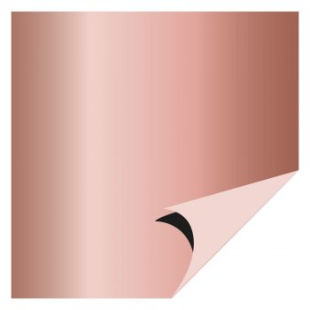 POLI PEROLIZADO 40mc DUPLA FACE LISO 69cm x 69cm Pacote 25 Folhas ROSE GOLD / ROSE GOLD