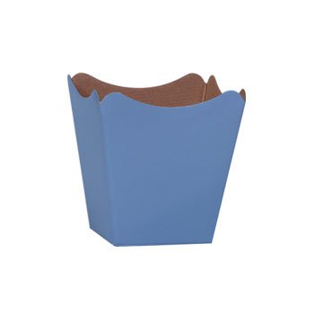 CACHEPOT PAPER . LISO Pote 11 (11cm x 11cm x 9cm) Pacote 10 Peças AZUL