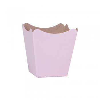 CACHEPOT PAPER . LISO Pote 11 (11cm x 11cm x 9cm) Pacote 10 Peças ROSA QUARTZ