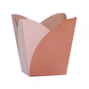 CACHEPOT PAPER DUO BICOLOR Pote 15 (16cm x 17cm x 11cm) Pacote 10 Peças NUDE / NUDE