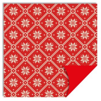 POLI PEROLIZADO DUPLA FACE TRICOT 69cm x 69cm Pacote 25 Folhas .