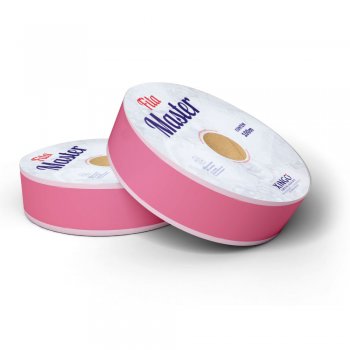 FITA MASTER DECORADA 3D 32mm X 100m 1 Rolo GÉRBERA / ROSA CLARO