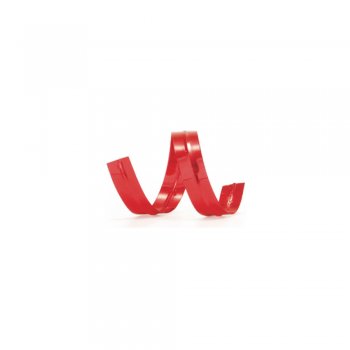 FECHO PRÁTICO METALIZADO . 6mm x 30cm Pacote 100 Peças VERMELHO