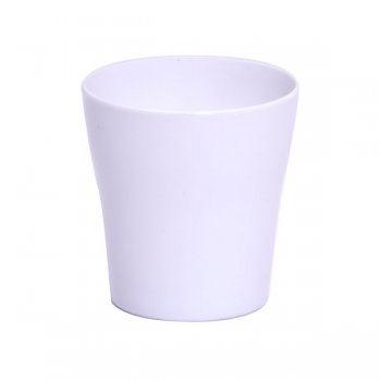 CACHEPOT ACRÍLICO . . Pote 13 (12,5cm x 13cm) 1 Peça BRANCO