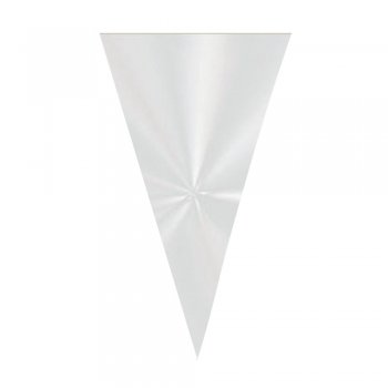 CONE FESTA TRANSPARENTE INCOLOR . 14cm x 22,5cm Pacote 50 Peças .