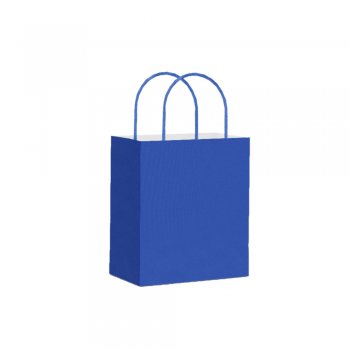 SACOLA KRAFT LISA . 13,5 X 16CM 10 PEÇAS AZUL ROYAL