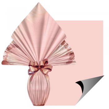 POLI METALIZADO LISO . 70cm x 90cm Pacote 25 Folhas ROSE GOLD