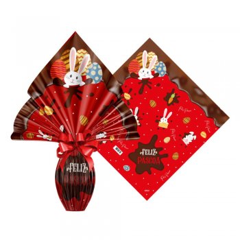 POLI METALIZADO PRATIC CHOCOLATIER 34cm x 34cm Pacote 25 Peças VERMELHO