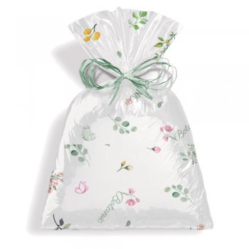 SACO PEROLIZADO PRESENTE BOTANIC 60cm x 89cm Pacote 50 Peças .
