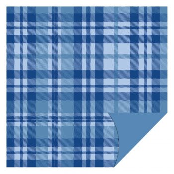 POLI PEROLIZADO DUPLA FACE GALES 69cm x 69cm Pacote 25 Folhas AZUL