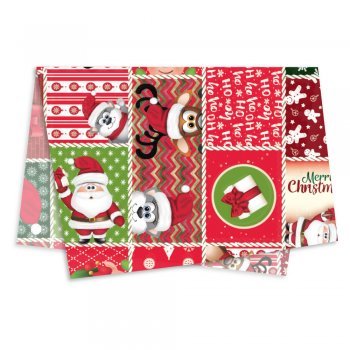 PAPEL DE SEDA DECORADO NATAL DIVERTIDO 50cm x 70cm Pacote 50 Folhas .