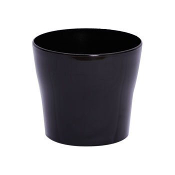 CACHEPOT ACRÍLICO . . Pote 13 (12,5cm x 13cm) 1 Peça PRETO