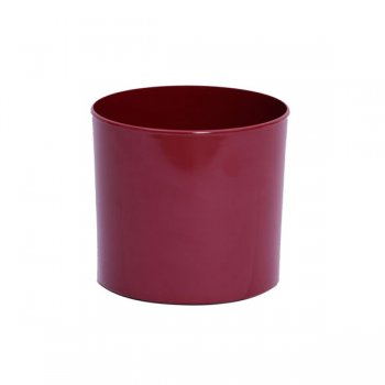 CACHEPOT ACRÍLICO CILINDRO . Pote 15 (15,5cm x 14cm) 1 Peça BORGONHA