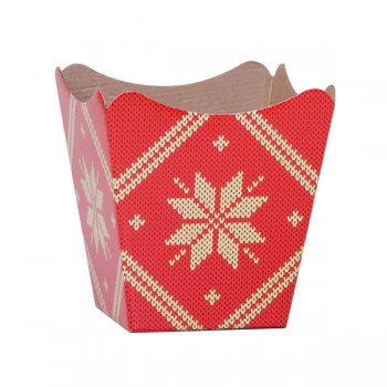 CACHEPOT PAPER . TRICOT Pote 15 (16cm x 17cm x 11cm) Pacote 10 Peças .