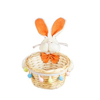 CESTA COELHO . CP020P 17CM 01 PEÇA LARANJA