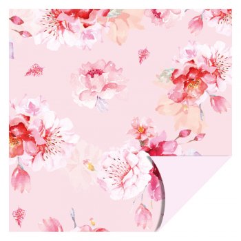 POLI PEROLIZADO 40mc DUPLA FACE FIORELLA 69cm x 69cm Pacote 25 Folhas .