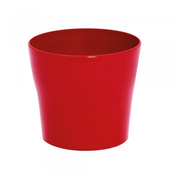 CACHEPOT ACRÍLICO FLORIA . Pote 15 (15,5cm x 14cm) 1 Peça VERMELHO