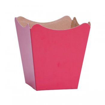 CACHEPOT PAPER . LISO Pote 15 (16cm x 17cm x 11cm) Pacote 10 Peças PINK INTENSO