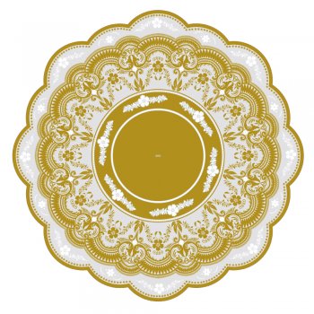 POLI REDONDO ÁRIA Ø 68cm Pacote 50 Folhas OURO
