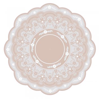 POLI REDONDO ÁRIA Ø 68cm Pacote 50 Folhas NUDE