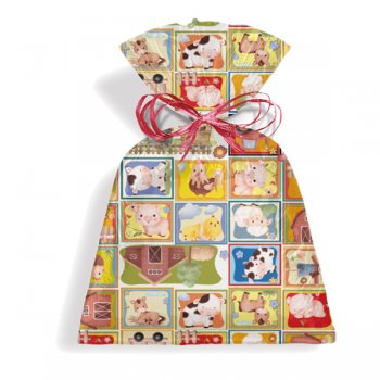 SACO PEROLIZADO PRESENTE BABY FARM 90cm x 119cm Pacote 25 Peças .