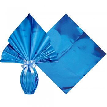 POLI METALIZADO PRATIC LISO 34cm x 34cm Pacote 25 Peças AZUL