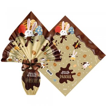 POLI METALIZADO PRATIC CHOCOLATIER 24cm x 24cm Pacote 25 Peças OURO