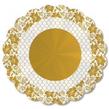 POLI REDONDO GABY Ø 68cm Pacote 50 Folhas OURO