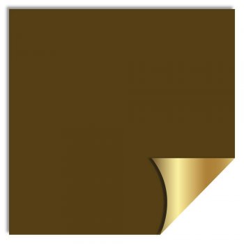 PAPEL KRAFT LISO . 70cm x 90cm Pacote 25 Folhas MARROM / OURO