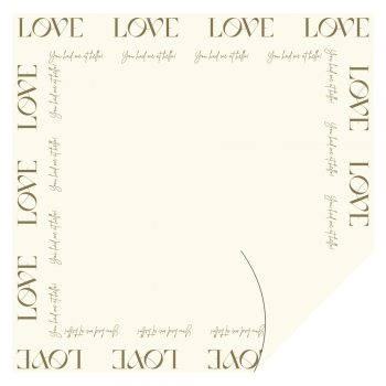 POLI PEROLIZADO 40mc DUPLA FACE NEW LOVE 69cm x 69cm Pacote 25 Folhas MARFIM