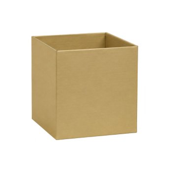 CACHEPOT PAPER QUADRADO LISO Pote 15 (15cm x 15cm x 15cm) Pacote 10 Peças OURO