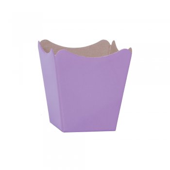 CACHEPOT PAPER . LISO Pote 11 (11cm x 11cm x 9cm) Pacote 10 Peças LILÁS