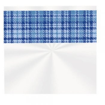 SACO TRANSPARENTE CESTA GALES 35cm x 59cm Pacote 50 Peças AZUL