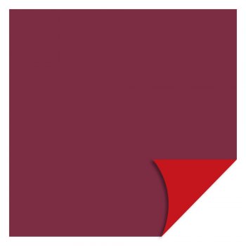 POLI PEROLIZADO DUPLA FACE LISO 69cm x 69cm Pacote 25 Folhas BORGONHA / VERMELHO