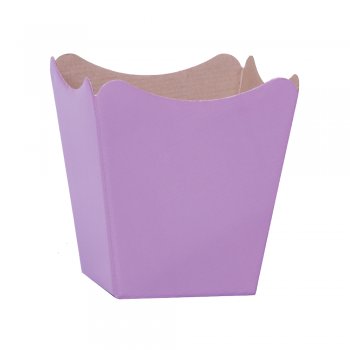 CACHEPOT PAPER . LISO Pote 15 (16cm x 17cm x 11cm) Pacote 10 Peças LILÁS