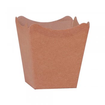 CACHEPOT PAPER . LISO Pote 15 (16cm x 17cm x 11cm) Pacote 10 Peças KRAFT