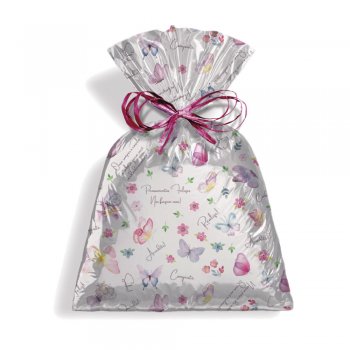 SACO PEROLIZADO PRESENTE PRIMAVERA 25cm x 35cm Pacote 50 Peças .