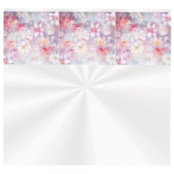 SACO TRANSPARENTE DECORADO FLORATTA 35cm x 59cm Pacote 50 Peças .
